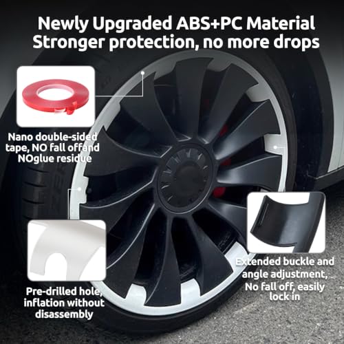 Wheel Rim Protector for Tesla Model Y Performance 21 Inch Überturbine Wheels All