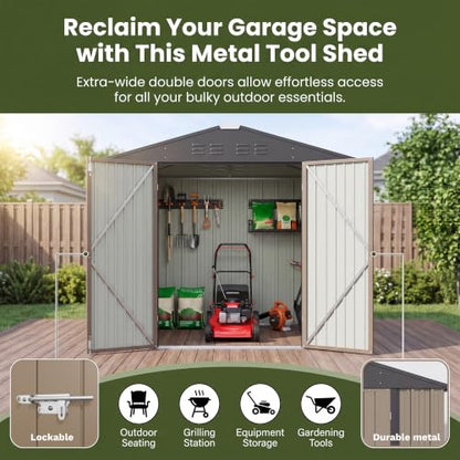 6x4 FT Storage Shed