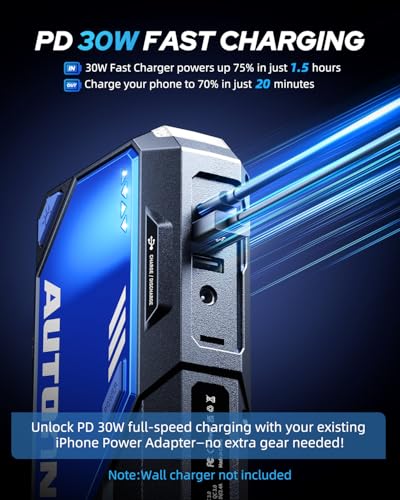 10000A Car Jump Starter 24000mAh Car Battery Jumper Starter Portable 12V