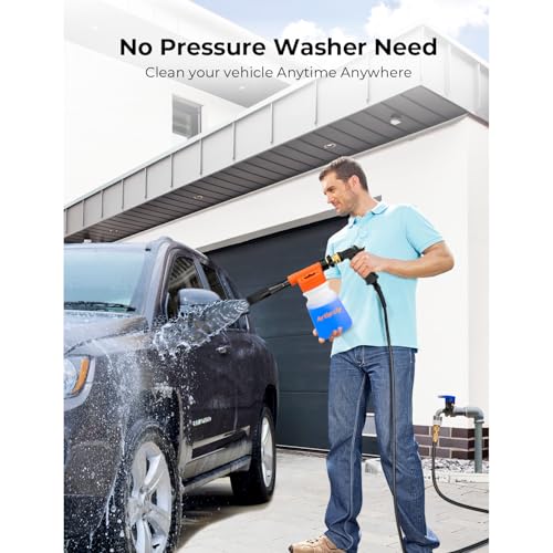 Upgraded Car Wash Foam Gun + Microfiber Wash Mitt