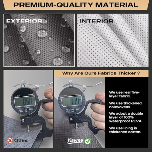 Waterproof Heavy Duty Car Cover for Tesla Model Y with Charging Port