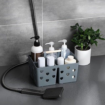 Portable Shower Caddy Plastic Shower Basket Organizer with Handle