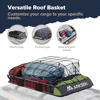 54" x 34" x 6" Roof Rack Cargo Basket with Bag