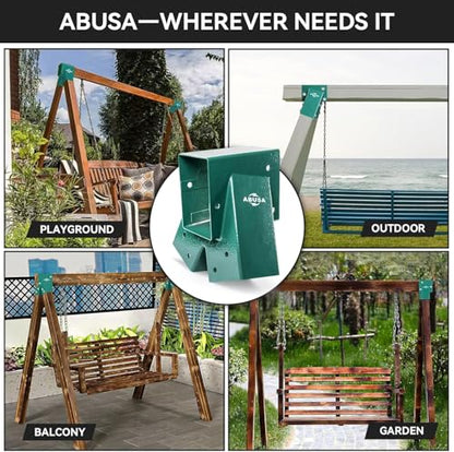 Heavy Duty Swing Sets Brackets Including 2 Green A (6 Count)