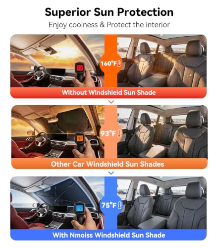Vinyl Coating Heat Shield] Windshield Sun Shade Umbrella Custom for BMW 3