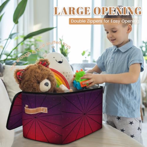 Storage Basket for Bedroom Kitchen Bathroom Storage Bins with Zipper Lids Foldable Toy Cube Storage Organizer for Kid Teen Women Men