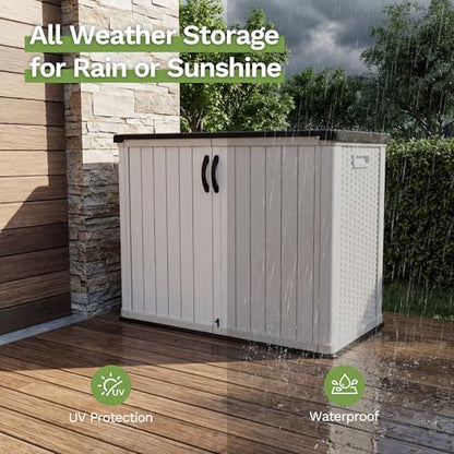 26 Cu.ft Plastic Outdoor Storage Cabinet