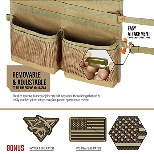 Molle Seat Back Car Organizer Fit Most Car F150 Jeeps Pickups Trucks