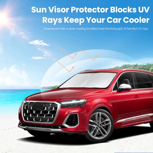 Custom fit Audi Q7 Windshield Sunshade for 2016