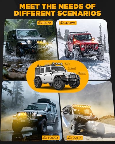 P4 Series 4In Round Offroad Light (2 Count)