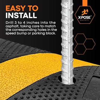Heavy Duty Rebar Stakes 14" x 1 (50 Count)