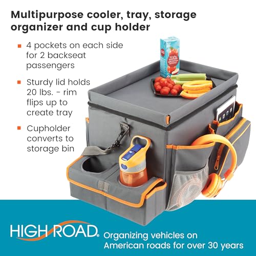 Front Seat Organizer with Tray and Cup Holders