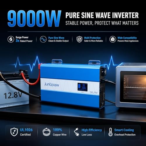 3080W Pure Sine Wave Power Inverter 12V to 120V