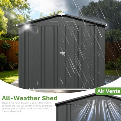 8x8 FT Outdoor Storage Shed