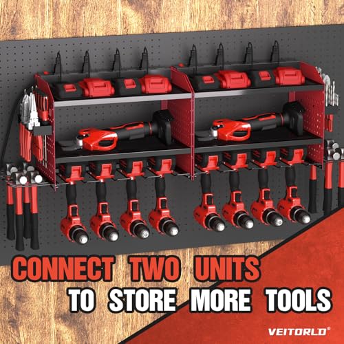 Power Tool Organizer with Charging Station