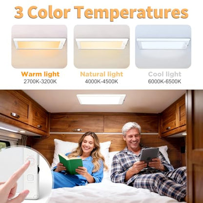 8 Pack 12 in RV LED Interior Lights (8 Count)