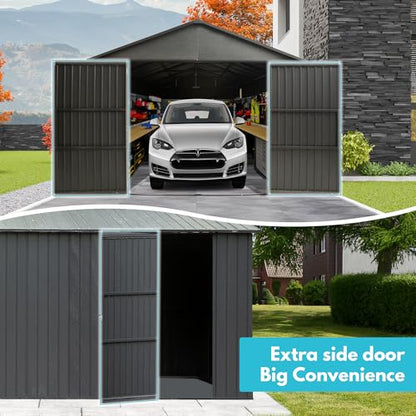 Domi 12'x20' Metal Garage Shed