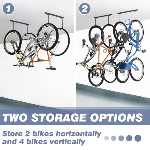 Ceiling Mounted Bike Rack for Garage