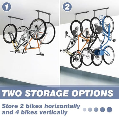 Ceiling Mounted Bike Rack for Garage