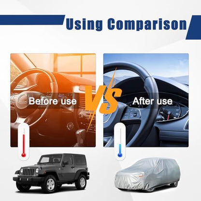 6 Layers Waterproof Car Cover for Jeep Wrangler 4 Dr