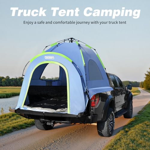 Upgraded Tecoom Pop Up Truck Tent Waterproof PU3000mm