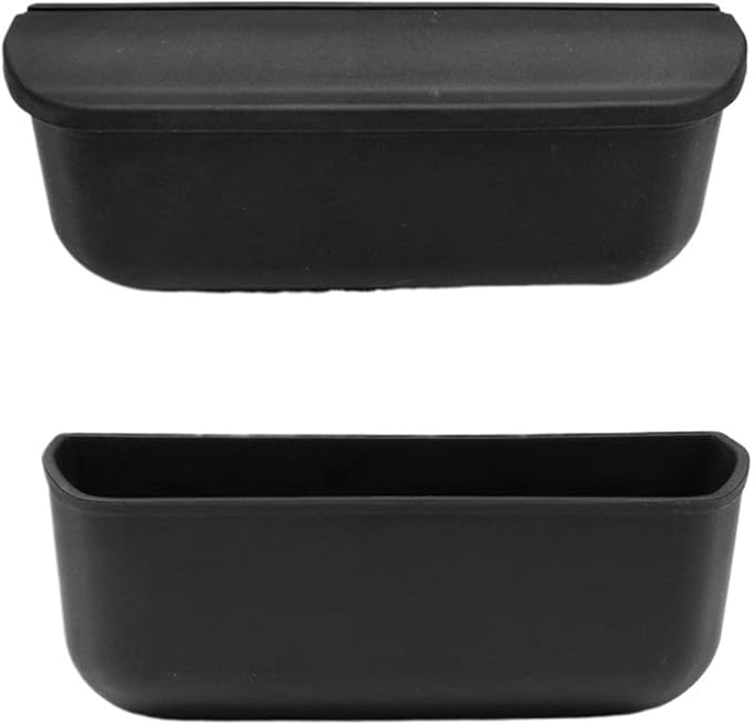Adhesive Glasses Box Suitable Compatible for Tesla Model Y Model 3 Storage Box Multifunctional Car Sunglasses Box 2023 Accessories (Color : No Cap 2PCS)