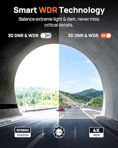 M310 Plus 4K Dash Cam Front with Night Vision