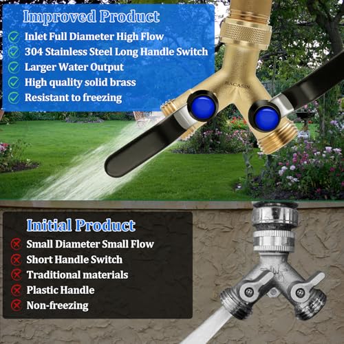 Brass Garden Hose Splitter