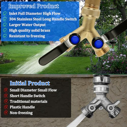 Brass Garden Hose Splitter