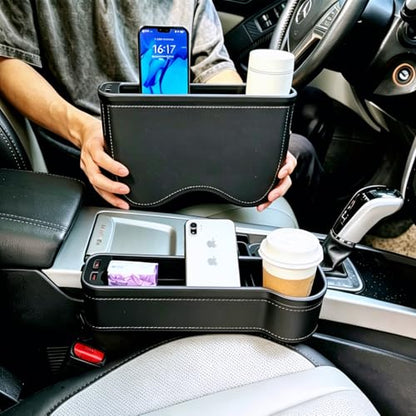 2 Pack LED Car Seat Gap Organizer with 56W Charger (2 Count)