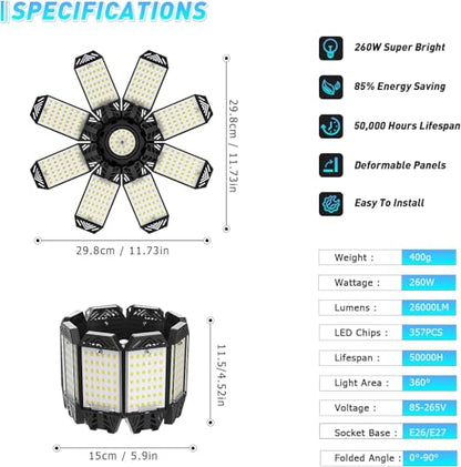 LED Garage Lights 8 Pack (8 Count)