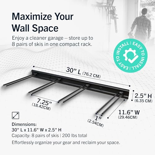Ski Rack Wall Mount