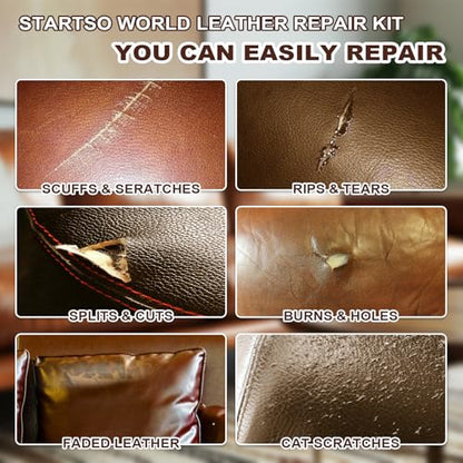 Brown Leather & Vinyl Repair Kit for Furniture
