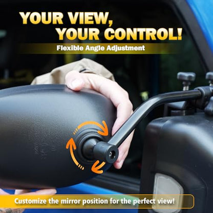 Universal Clip on Towing Mirrors Extensions for Towing