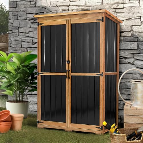 46" L Outdoor Storage Cabinet with Shelves