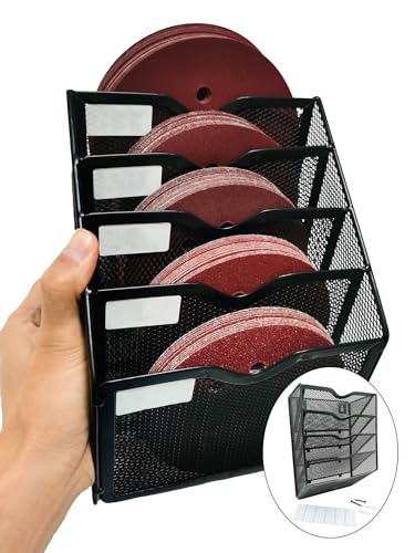 Sandpaper Organizer for 5 & 6 Inch Sanding Discs