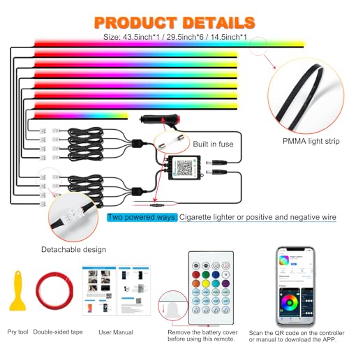 Interior Car LED Strip Lights
