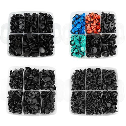 1351PCS Car Retainer Clip Assortment Kit 42 Most Popular Sizes (1351 Count)