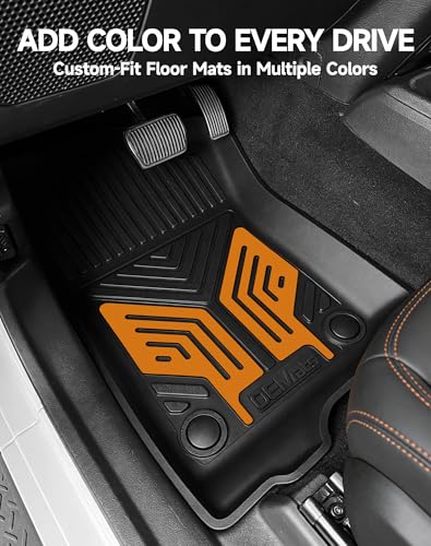 Premium Color TPE Floor Mats for Jeep Wrangler JL 2018