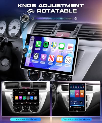 Motorized 10.4inch Single Din Radio with Wireless Carplay