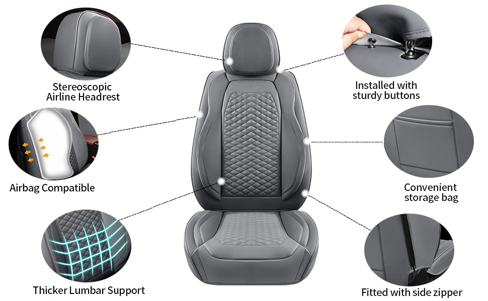 Car Seat Covers Full Set (2 Count)