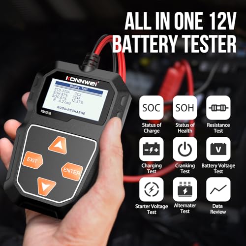KW208 12V Car Battery Tester
