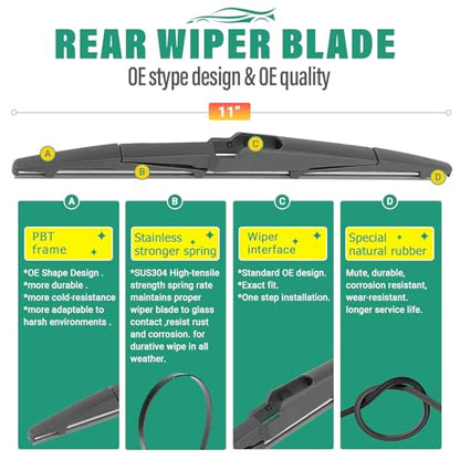 Windshield Wiper Blades Replacement for Kia Seltos 2021