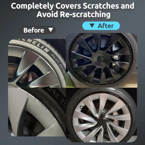Automotive Alloy Wheel Rim Protector 20 Inch Alloy Rim Guards for Car Rims Compatible with Tesla Model 3 Model Y 20 Inch (4 Count)