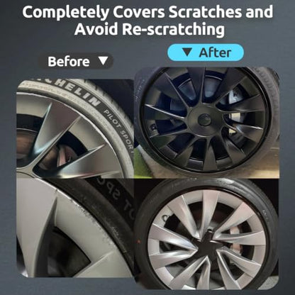 Automotive Alloy Wheel Rim Protector 20 Inch Alloy Rim Guards for Car Rims Compatible with Tesla Model 3 Model Y 20 Inch (4 Count)