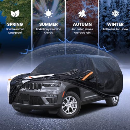 Multi Layer Car Cover Custom Fit for Jeep grand Cherokee long