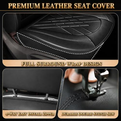 2 Front Car Seat Covers for Nissan Rogue 2009