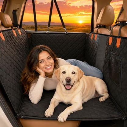 Dog Car Seat Cover with Hard Bottom