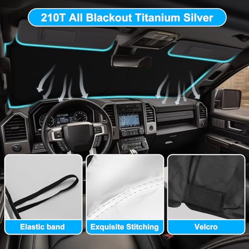 for 2015 2026 Ford F150 Windshield Sun Shade