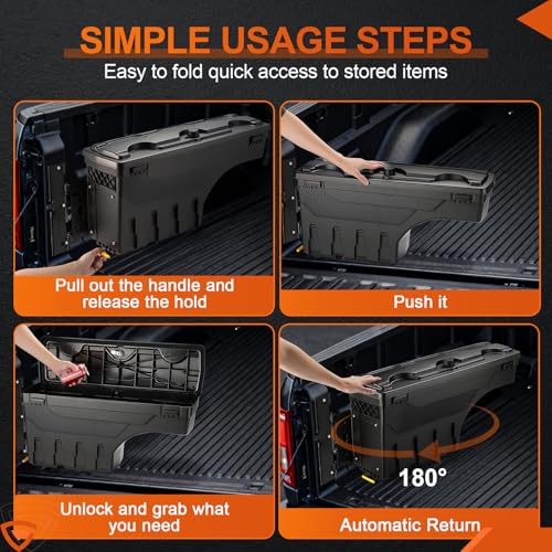 Truck Bed Swinging Toolbox Fits for Ford F (7.5 Count)